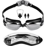 Letnerny - lunettes de natation anti - buée pour homme et femme, protection uv, avec bouchons d'oreilles ... Letnerny - lunettes de natation anti - buée pour homme et femme, protection uv, avec bouchons d'oreilles ...