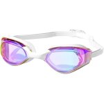 Letnerny - lunettes de natation avec sangle r�glable, verres teint�s, noir et blanc