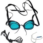 Letnerny - lunettes de natation de type su�dois - lunettes de piscine avec bord en caoutchouc, anti - ...