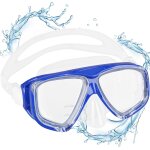 Letnerny - lunettes de plong�e pour enfants, gar�ons, filles, adolescents, panoramique a 180 , masque ...