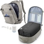 Letnerny - sac a dos sous vide de voyage cabine avion avec pompe ¿ sac de compression avec airbag, port ...