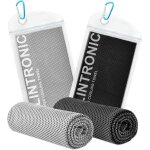 Letnerny - serviette rafrachissante, 2pc cool towel pour sport & fitness, serviette microfibre, serviette ...