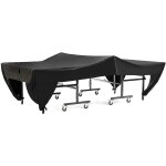 Letnerny - table de tennis de table housse, 280x153x73cm noire imperm��able couverture pour table de ...