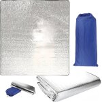 Letnerny - tapis de camping en film d'aluminium - ultra lger, pliable, isolation thermique - couverture ...