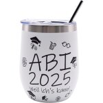 Letnerny - tasse a caf en acier inoxydable, 350ml mug isotherme rutilisable, tasse isotherme voyage ...