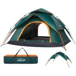 Letnerny - tente de camping 2 a 3 personnes 2 en 1 double couche tente instantane coupe - vent et impermable ...
