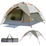 Letnerny - tente de camping familiale 3 - 4 personnes, tente de protection solaire, facile a installer, ...