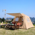 Letnerny - tente de camping gonflable facile a installer, tente familiale etanche pour 3 - 4 personnes ...