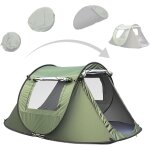 Letnerny - tente de camping pop - up 3 a 5 personnes ¿ installation automatique en 3s, double entrée, ... Letnerny - tente de camping pop - up 3 a 5 personnes ¿ installation automatique en 3s, double entrée, ...