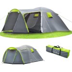 Letnerny - tente touristique , familiale tropicale, pour 4 personnes - etanche 3000m, coutures etanchées, ... Letnerny - tente touristique , familiale tropicale, pour 4 personnes - etanche 3000m, coutures etanchées, ...