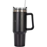 Letnerny - yoga super active - gobelet en acier inoxydable avec paille - 1200 ml - tasse isotherme de ...