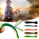 Leurre bionique en plastique souple pour la p�che en eau sal�e et douce, app�t artificiel de type poisson ...