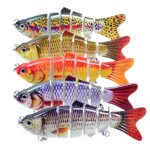 Leurre coulant rigide avec yeux 3d en plastique souple, app�t artificiel de type poisson nageur avec ...
