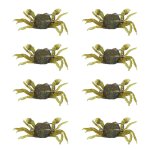 Leurres crabe artificiels 13cm - lot 20 - 33, 5g eau douce / sal�e - vert / marron