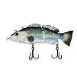 Leurre electrique compos� de 4 sections articul�es, avec lumi�re led, rechargeable par usb, app�t artificiel ...