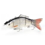 Leurre electronique compos� de 4 sections articul�es multiples, app�t artificiel de type poisson nageur ...
