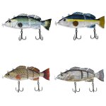 Leurre electronique compos� de multiples sections articul�es, app�t artificiel de type poisson nageur ...