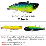 Leurre laser de type wobbler lourd swimbait, app�t artificiel de type poisson nageur, 60mm, 14g