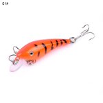 Leurre m�n� en plastique avec 2 hame�ons triples et yeux 3d, app�t artificiel id�al pour la p�che au ...