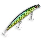 Leurre mn rigide avec yeux 3d, appt artificiel avec 3 hameons triples coulant de 0. 5 a 1. 5m, vert, ...