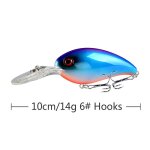 Leurre mn rigide de type poisson nageur, appt elidal pour la pche en surface, au bar ou a la carpe, ...
