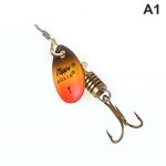 Leurre m�tallique cuill�re avec triple hame�on, app�t artificiel id�al pour la p�che au bar ou au brochet ...