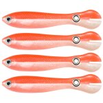 Leurre de p�che en silicone souple bionique, app�t artificiel de type poisson nageur, wobbler, 4 couleurs, ...