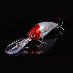 Leurre de pche 3d longue tongue grande taille 22g pour la pche en mer et en lac carp fishing noir rouge ...