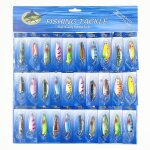Leurres de pêche artificiels multicolores en plastique 30 pièces set d'épingles en fer forme de poisson ... Leurres de pêche artificiels multicolores en plastique 30 pièces set d'épingles en fer forme de poisson ...