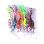 Leurre de pche artificielle faux appts leurres souples big octopus 14cm40g pche en mer long shot squid ...