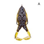 Leurre de p�che bionique en forme de grenouille avec pieds rotatifs, app�t artificiel r�utilisable avec ...
