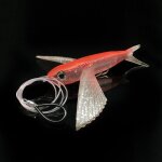 Leurre de p�che a la mouche r�aliste, mat�riel de p�che en mer, boucles d'aile de poisson souples, app�t ...