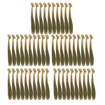 Leurres de p�che en plastique souple de 5 cm, 20 a 25 pi�ces, app�ts a queue en t, vers, larves, accessoires ...