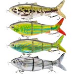 Leurre de p�che robotique electrique rechargeable par usb, app�t artificiel r�aliste a rotation automatique, ...