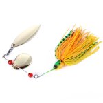 Leurre de p�che rotatif et m�tallique pivotant, app�t artificiel de type wobbler au brochet, 1 unit� ...