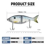 Leurres de pêche taruor planeur 178mm appâts de glisse articulés appâts durs artificiels leurres avec ... Leurres de pêche taruor planeur 178mm appâts de glisse articulés appâts durs artificiels leurres avec ...