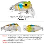 Leurre de type poisson nageur n66, appt artificiel idal pour la pche en eau sale ou en eau douce, ...
