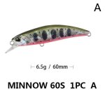 Leurre rigide de type poisson nageur japonais, appt artificiel idal pour la pche au bar, 60mm, 6. ...