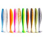 Leurre souple 3d avec tte plombe et hameon, appt elde type poisson nageur idal pour la pche a la ...