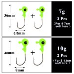 Leurre souple 3d avec tte plombe et hameon, appt elde type poisson nageur idal pour la pche a la ...