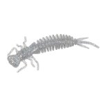 Leurres souples en silicone avec odeur de poisson, ver de larve, appts nageurs d'eau douce, bar et brochet, ...