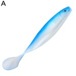 Leurre souple en silicone avec queue en t pour la p�che, app�t pour attraper des poissons comme les brochets ...