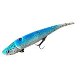 Leurre souple vibrant avec t�te coulante, app�t artificiel id�al pour la p�che a l'alose ou au bar, wobbler, ...