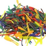 Leurre wobbler en silicone souple avec queue en spirale, app�t artificiel id�al pour la p�che a la carpe ...