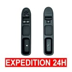 Commande leve vitre 207 passager + c�t� conducteur 2 pi�ces pour peugeot 207 citroen c3 6554. qc 6 broches ...
