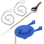 Levier de chasse d'eau pour rservoir de toilette a chasse d'eau frontale avec clapet de toilette, chane ...