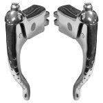 Levier de frein vélo course aéro perforé vintage mafac - cyclingcolors - 120mm - gris - mixte Levier de frein vélo course aéro perforé vintage mafac - cyclingcolors - 120mm - gris - mixte