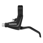 Levier de frein vtt 2 doigts shimano alivio gauche noir pour v - brake Levier de frein vtt 2 doigts shimano alivio gauche noir pour v - brake