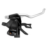 Levier - manette vtt sunrace stm400 7x3v. noir - argent pour frein v - brake compatible shimano (paire) ...