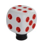Levier de vitesse de blanc - rouge pommeau universel auto